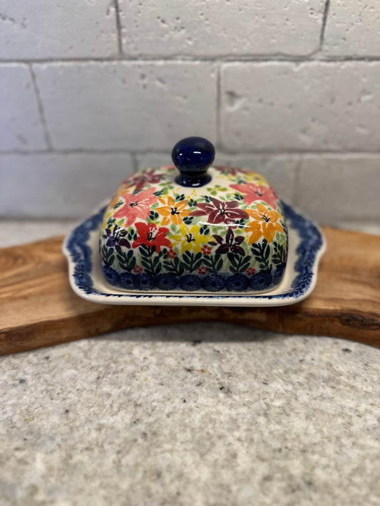 Ceramika Amfora, Splash of Lilies, Butter Dish