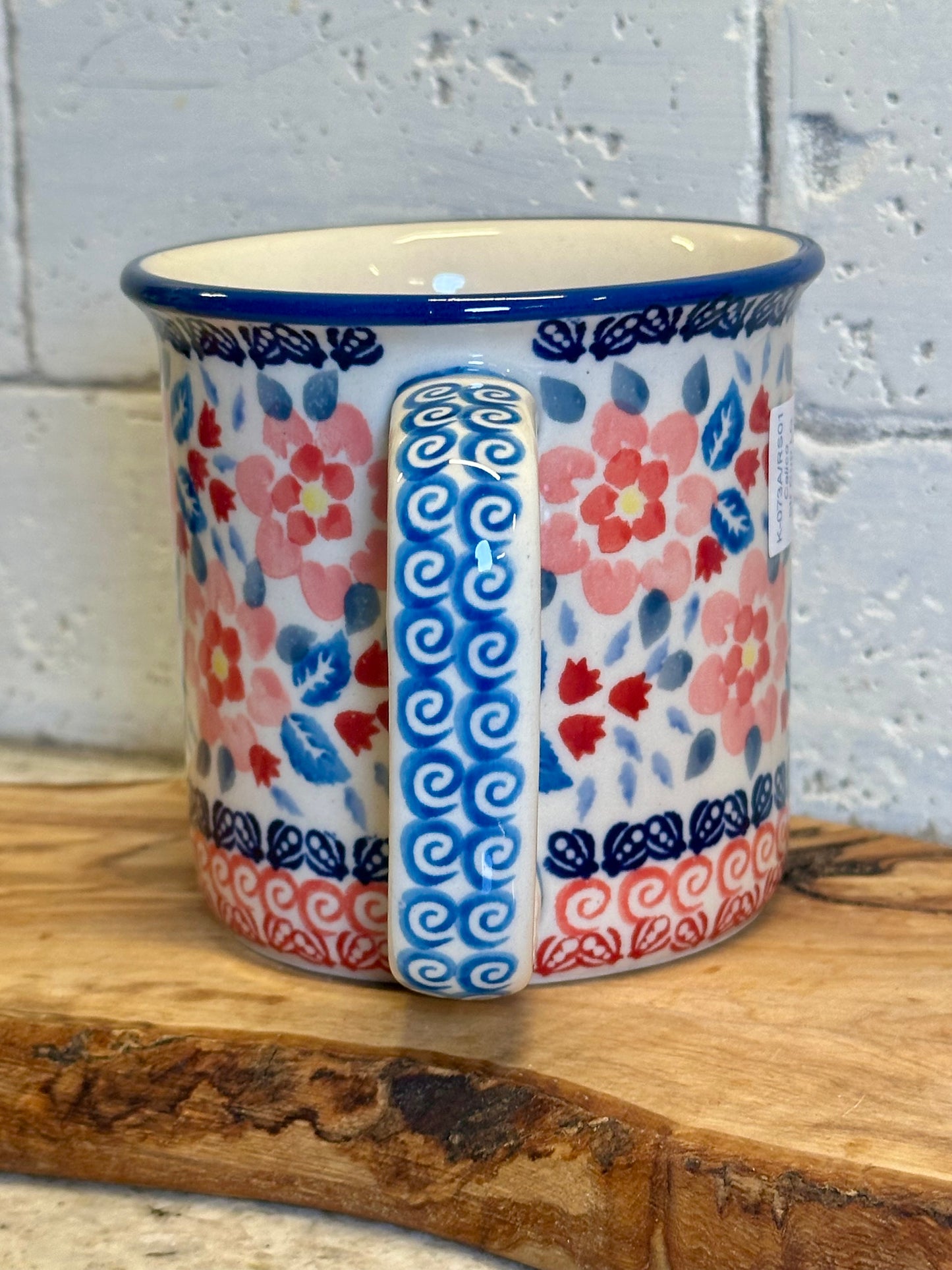 Manufaktura, Calico, Large Straight Mug 12 oz