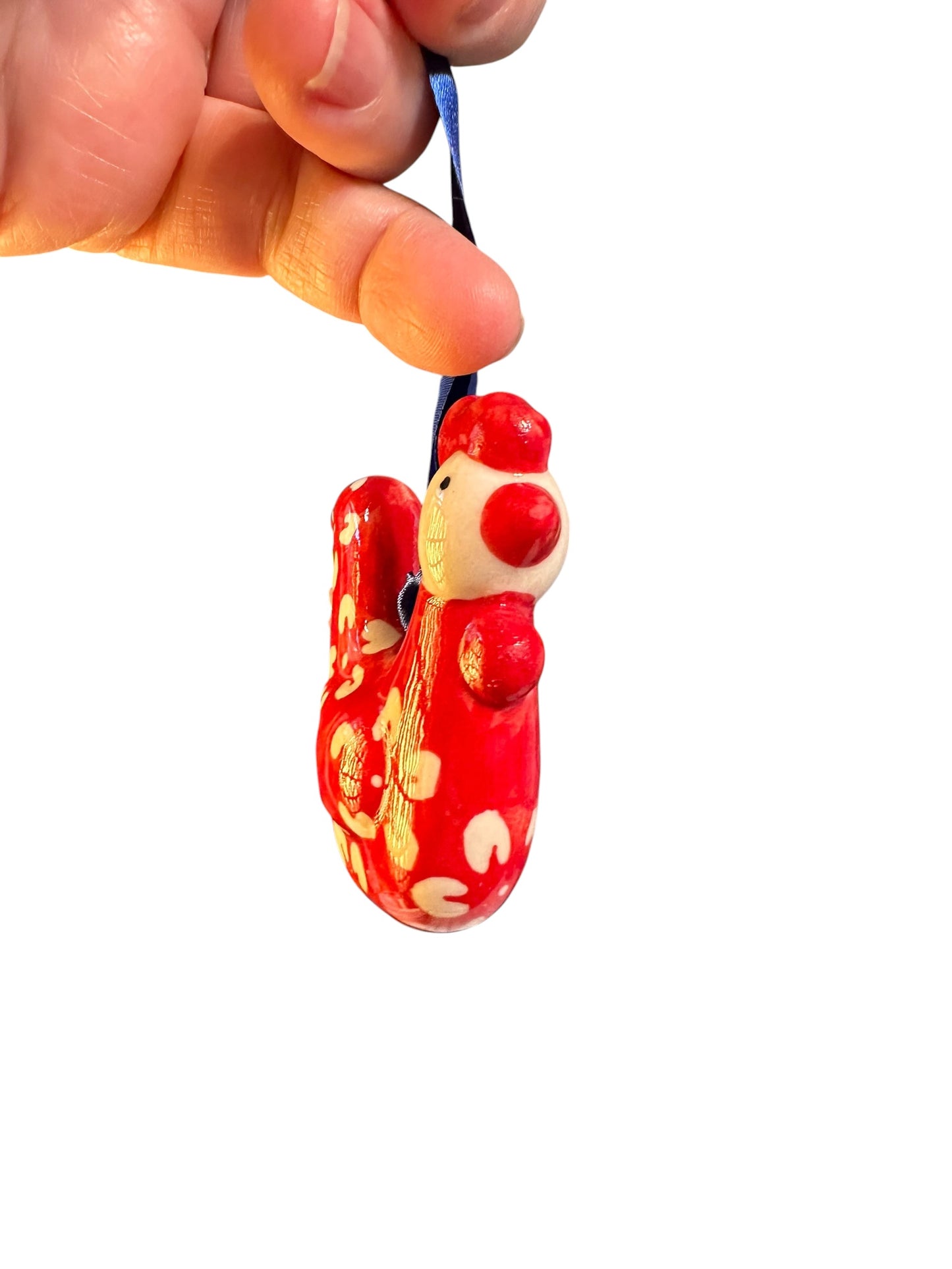 Manufaktura, Red Blossom, Rooster Ornament