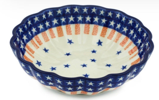 Ceramika Artystyczna, Classic Americana, 6" Fluted Bowl