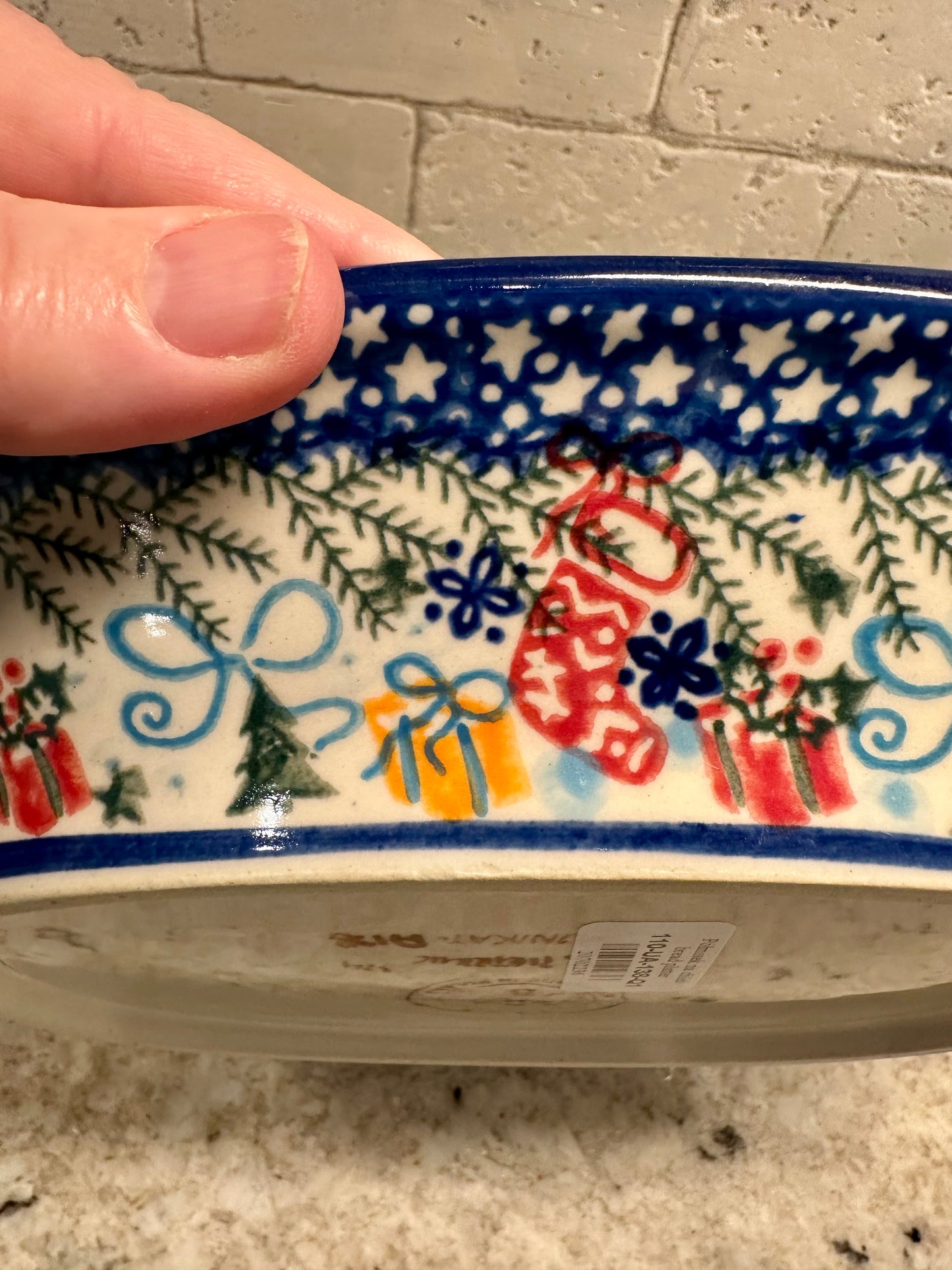 Vena, Christmas Bounty, Bread Tray with Handles