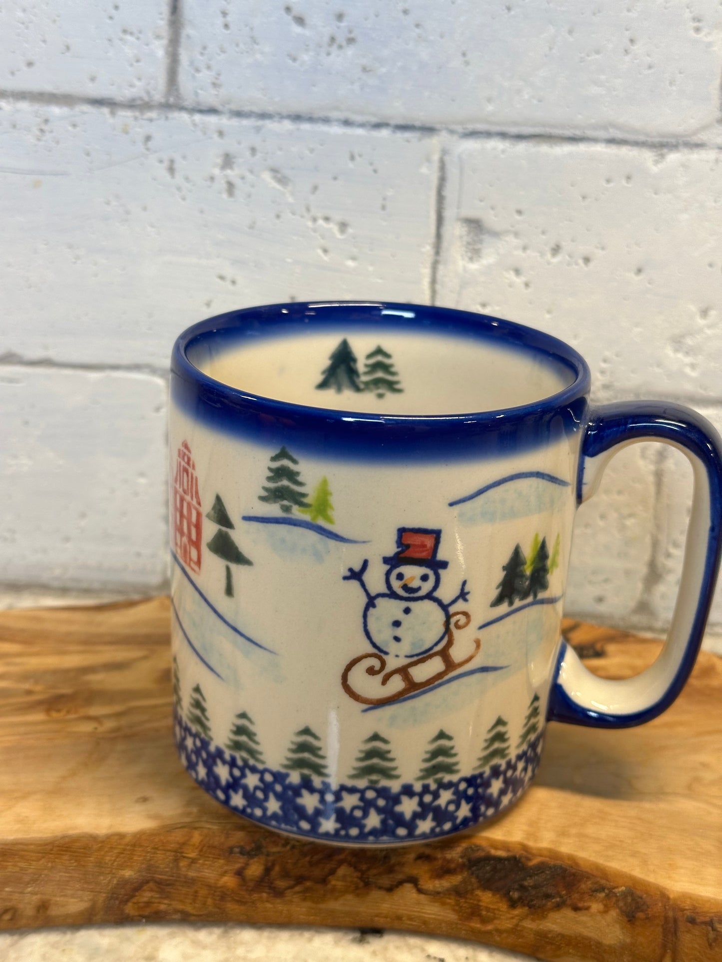 Vena Sweet Little Village and Snowman Straight Mug