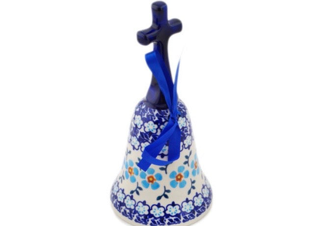 Manufaktura, Blue Chain, Handbell Figurine 8"