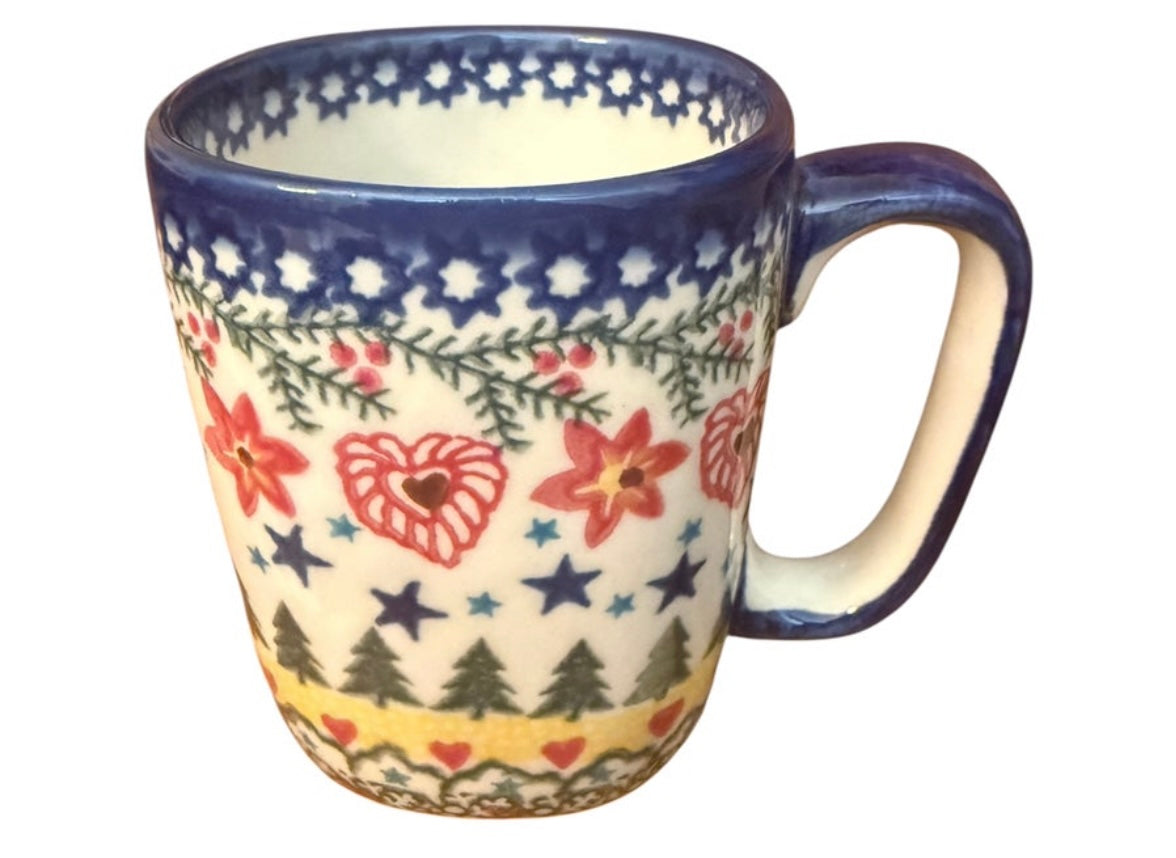 Vena Polish Pottery, Unikat Scandanavian Christmas Mug