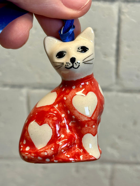 Manufaktura, Heartfelt, Cat Ornament