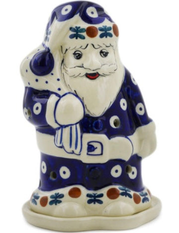 Manufaktura Polish Pottery, Traditional Mosquito, Santa Luminary