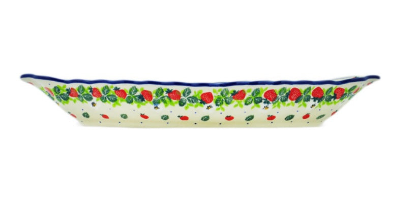Ceramika Artystyczna, Berry Burst, Platter with Handles 16"