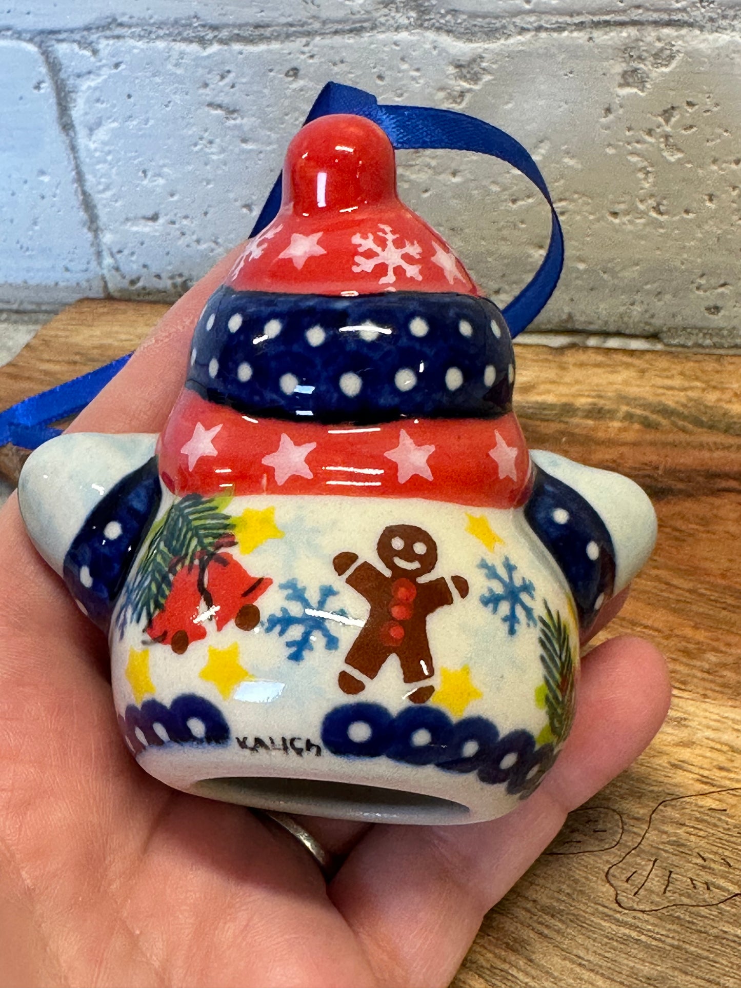 Kalich, Gingerbread, Snowman Ornament