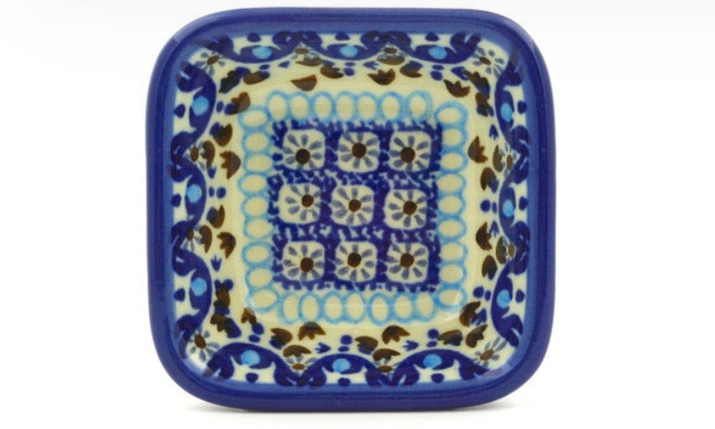 Ceramika Artystyczna, Blue Ice, Square Bowl
