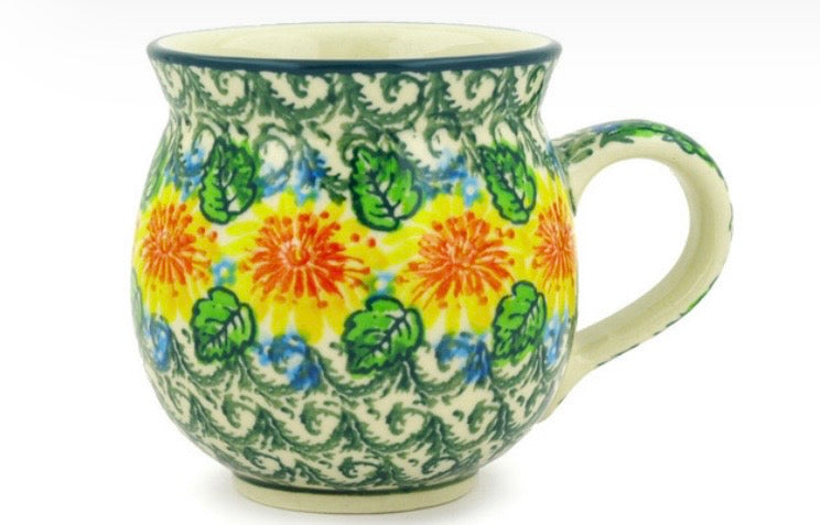 Ceramika Artystyczna, U4525, Marigold Chain, Medium Bubble Mug