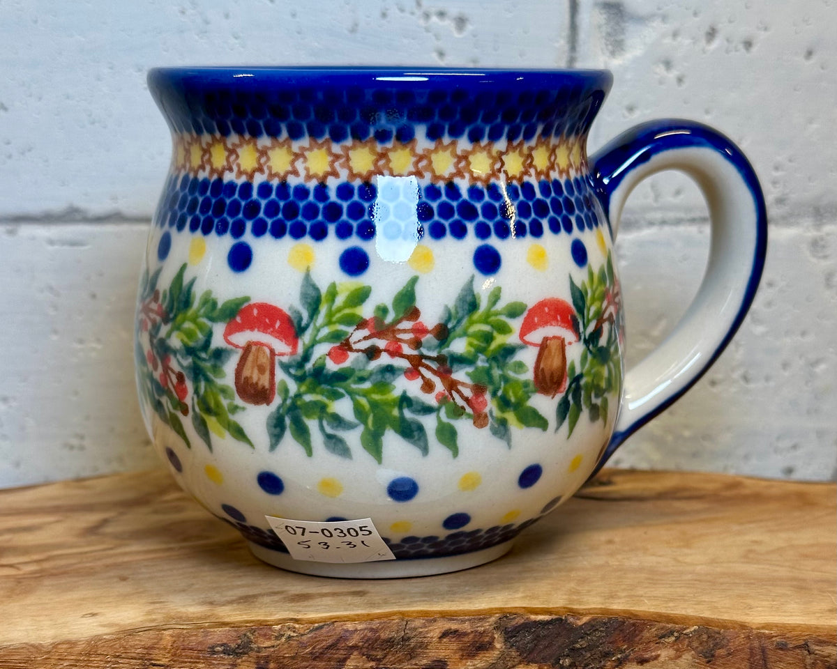 Kalich, Mushroom and Berries, Medium Bubble Mug