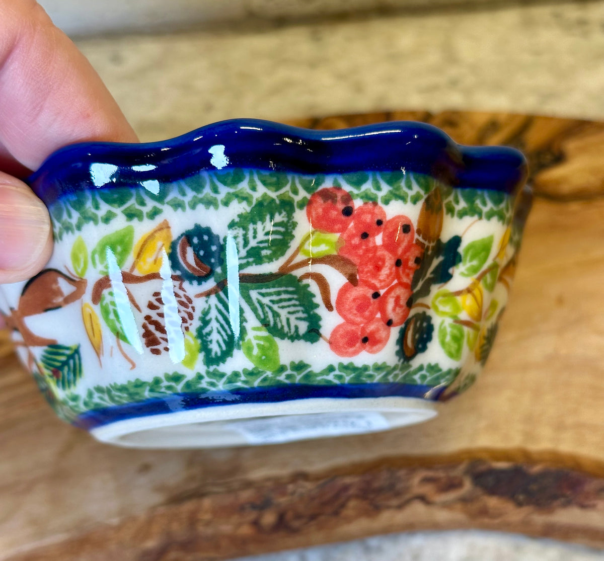 Kalich, A1 Level, Fox, Mushroom, Pinecones, Berries, Small Babka Bowl