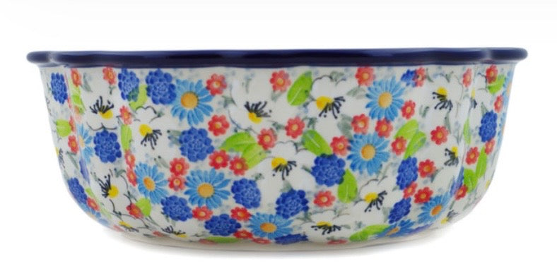 Ceramika Artystyczna, U5158 Anemone Flower Garden, Bundt Pan