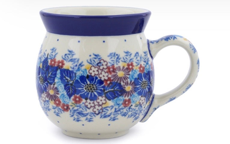 Ceramika Artystyczna, Unikat U4654, Flower Wreath, Bubble Mug