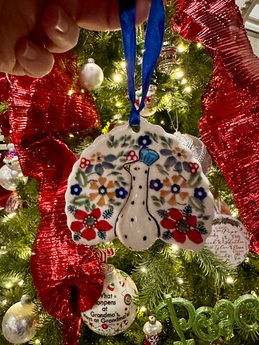 Manufaktura DPLC Posies, Peacock Ornament