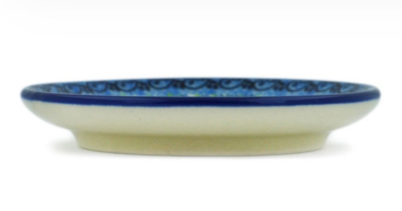 Ceramika Artystyczna, Unikat U5026, Sparkling Holiday, Coaster/Mini Plate