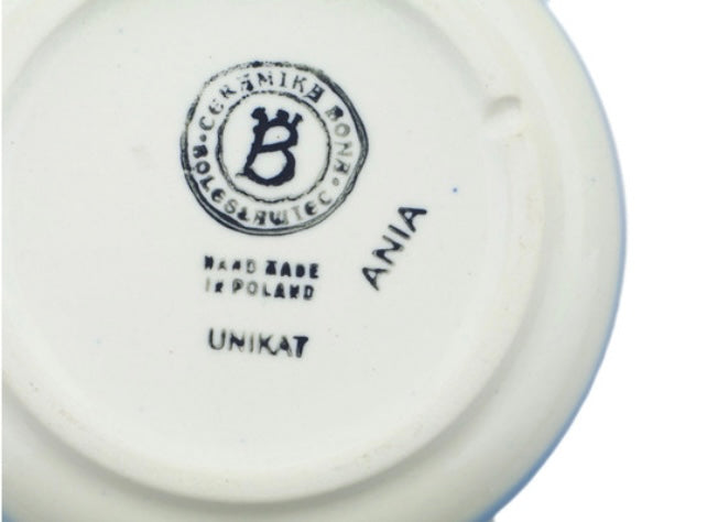 Cergor Polish Pottery, Unikat, Poppies Meadow, Cheese Lady