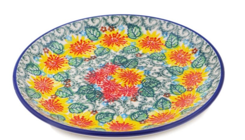 Ceramika Artystyczna, U4525  Marigold Chain, Dessert/Luncheon Plate 8"