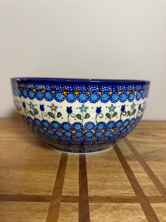 Vena, Savannah/Blue Tulip, Large Mixing Bowl