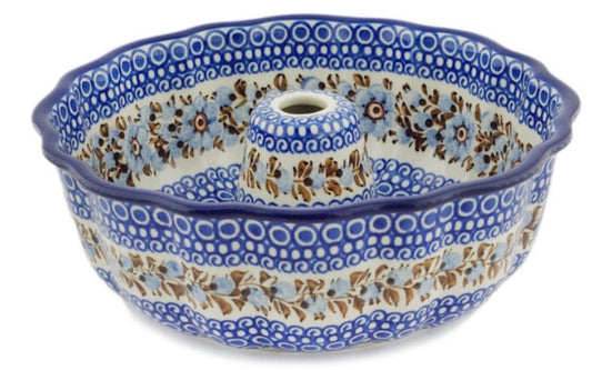 Ceramika Artystyczna, Brown and Blue Beauty, Bundt Pan