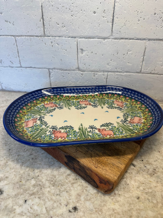 Kalich, Piggy, Large Oval Platter