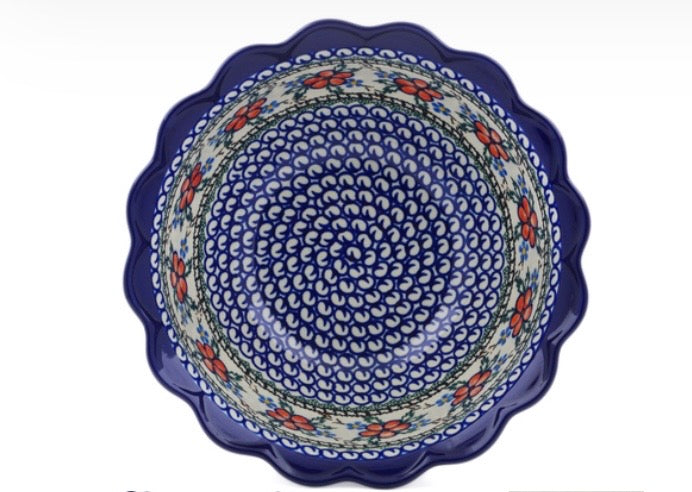 Ceramika Artystyczna, Lancaster Rose, Scalloped Bowl