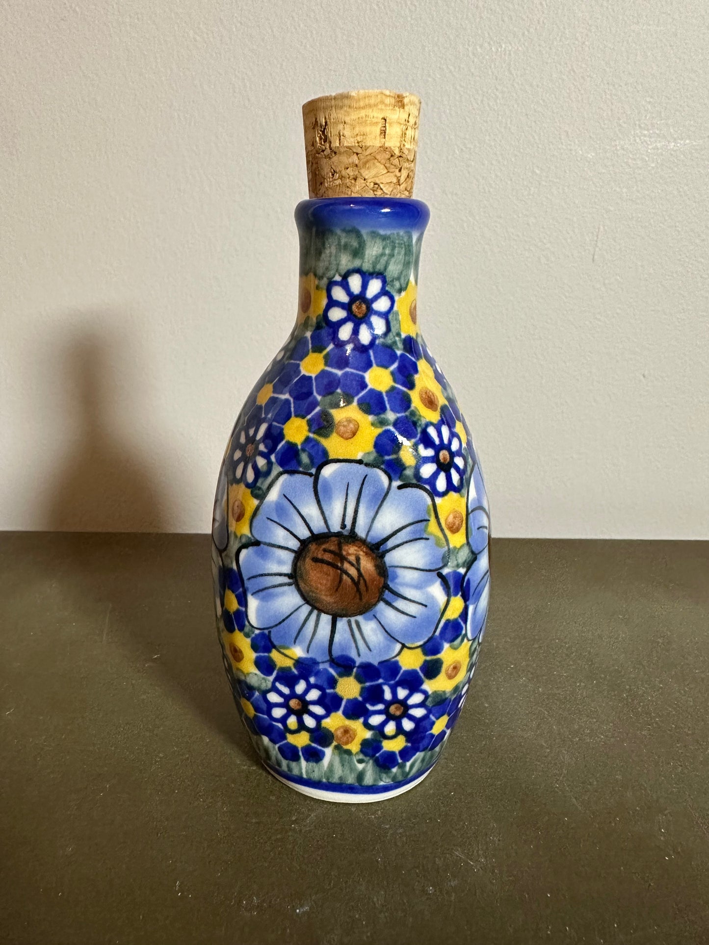 W.R. Ceramika, Unikat Chamomile Bottle with Cork