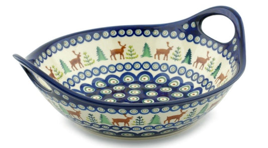 Zaklady, Reindeer In The Pine, Bowl With Handles