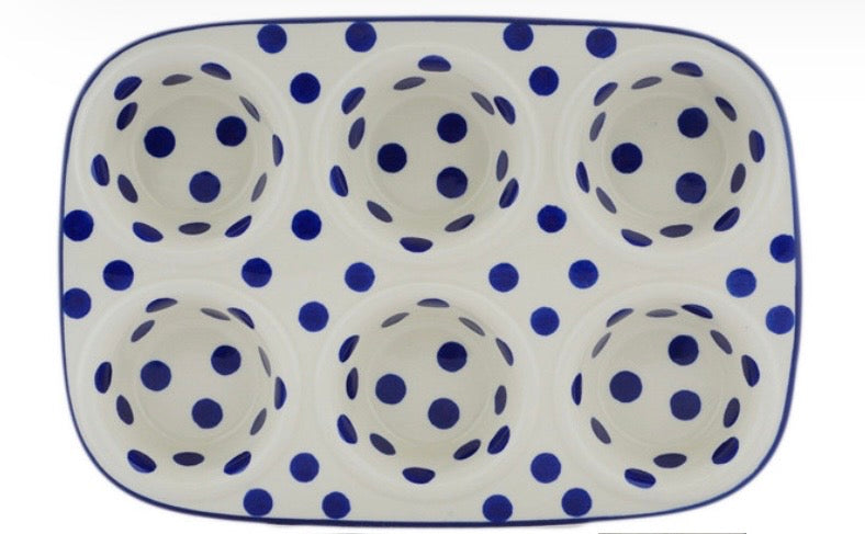 Ceramika Artystyczna, Happy Dots, Muffin Pan