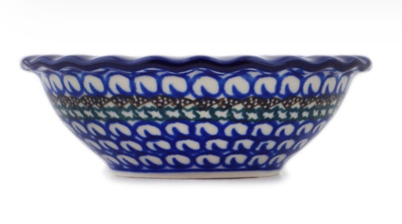 Ceramika Artystyczna, Cobblestone Garden, Scalloped Bowl 5"