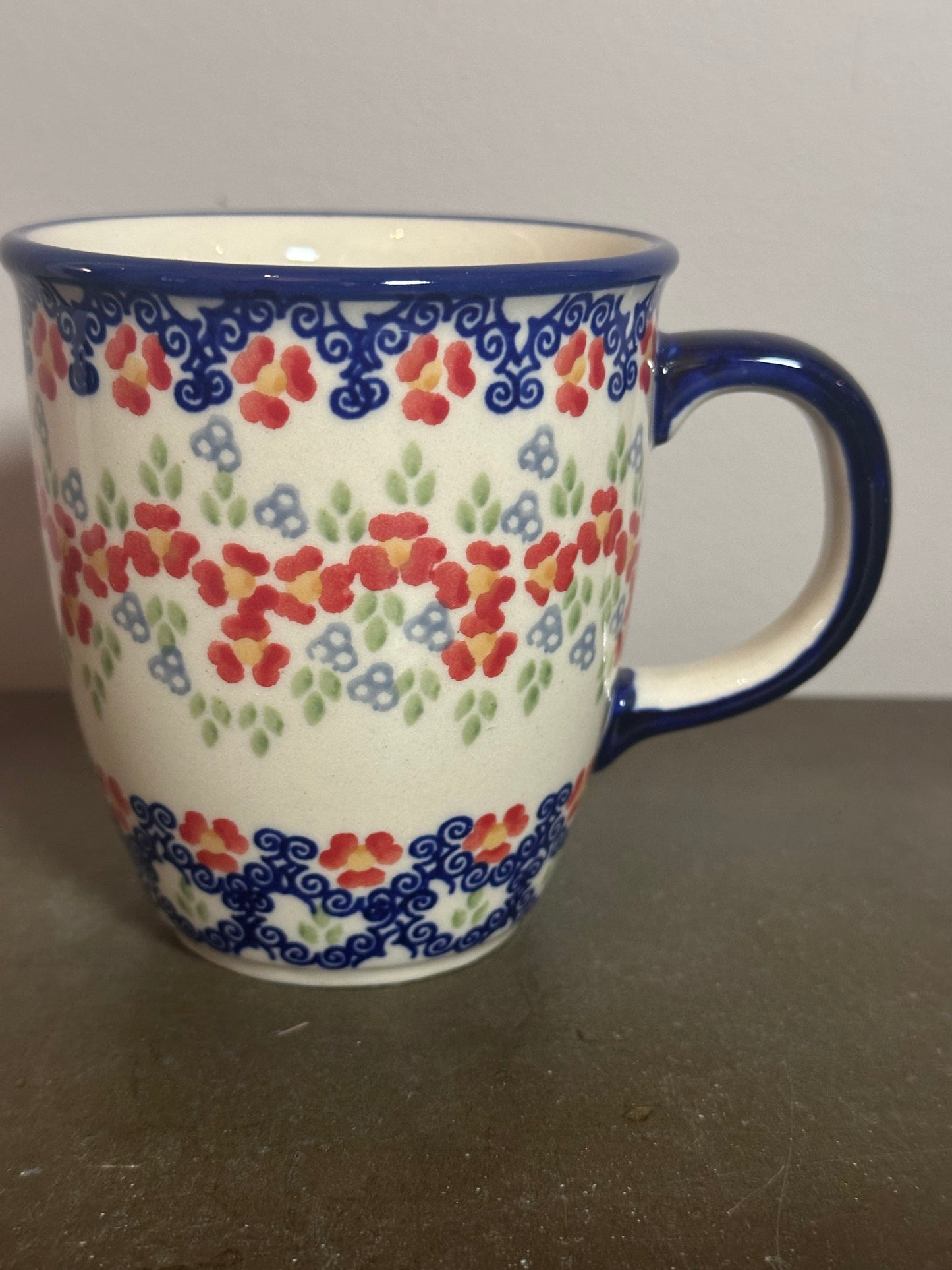 Ceramika Artstyczna, Unikat Red Chains, Mug 10 oz.