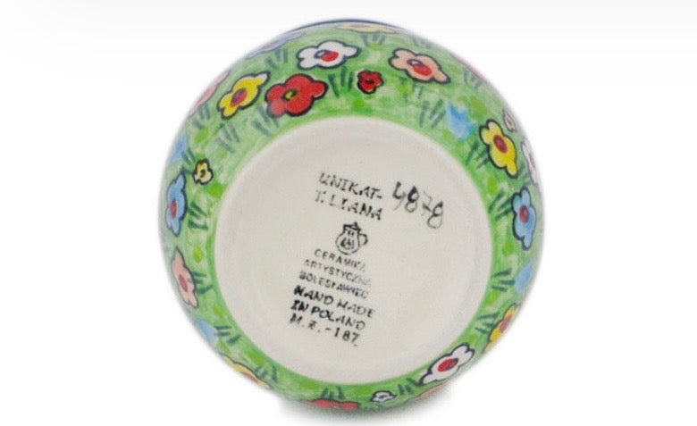 Ceramika Artystyczna, Unikat U4878, Whimsical Garden, Vase