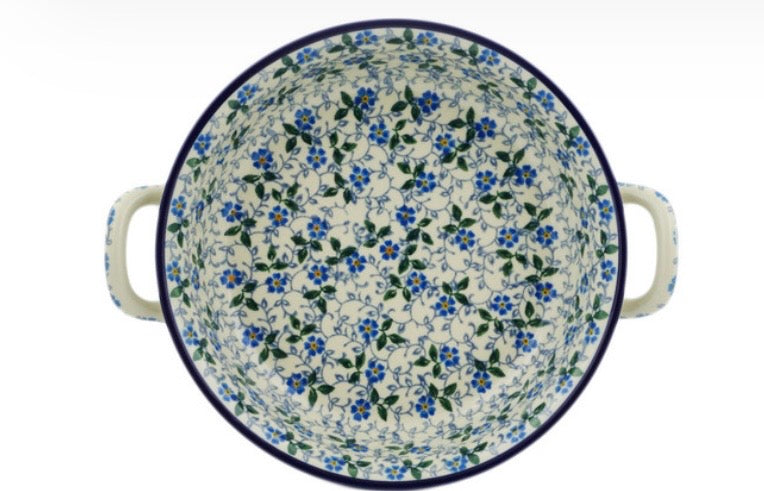 Ceramika Artystyczna, Summer Wind, Medium Round Baker with Handles