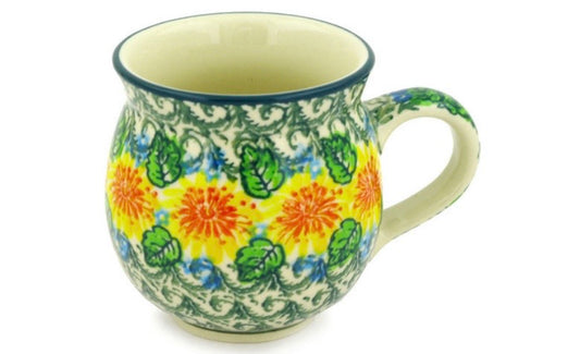 Ceramika Artystyczna, U4203 Marigold Chain, Medium Bubble Mug