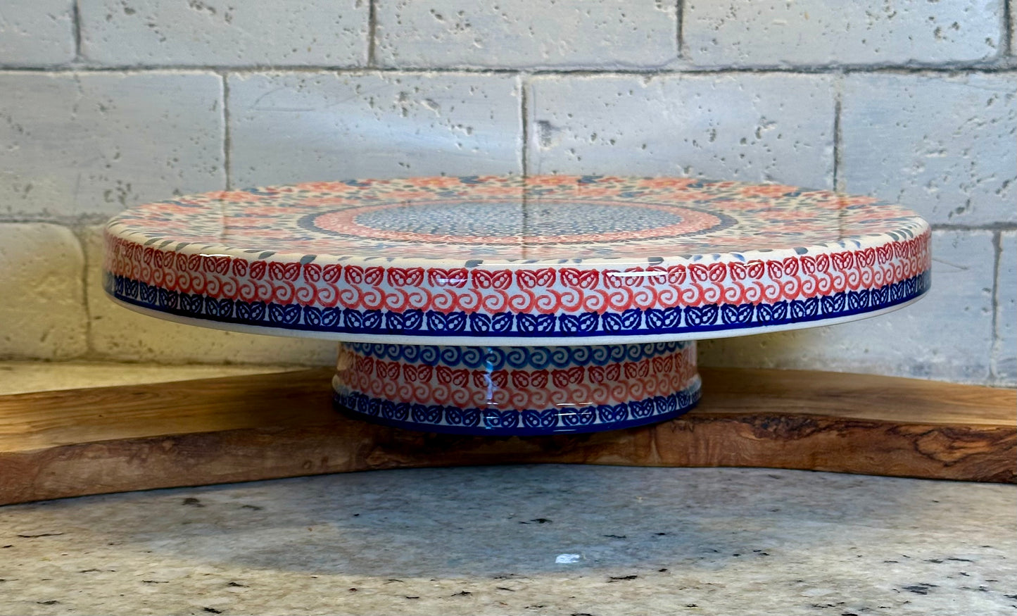 Manufaktura, Calico, Dual Dish, Cake Stand/Chip & Dip