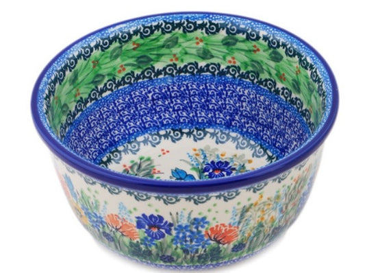 Ceramika Artystyczna, Unikat Butterfly Delight,  Deep Bowl 8"