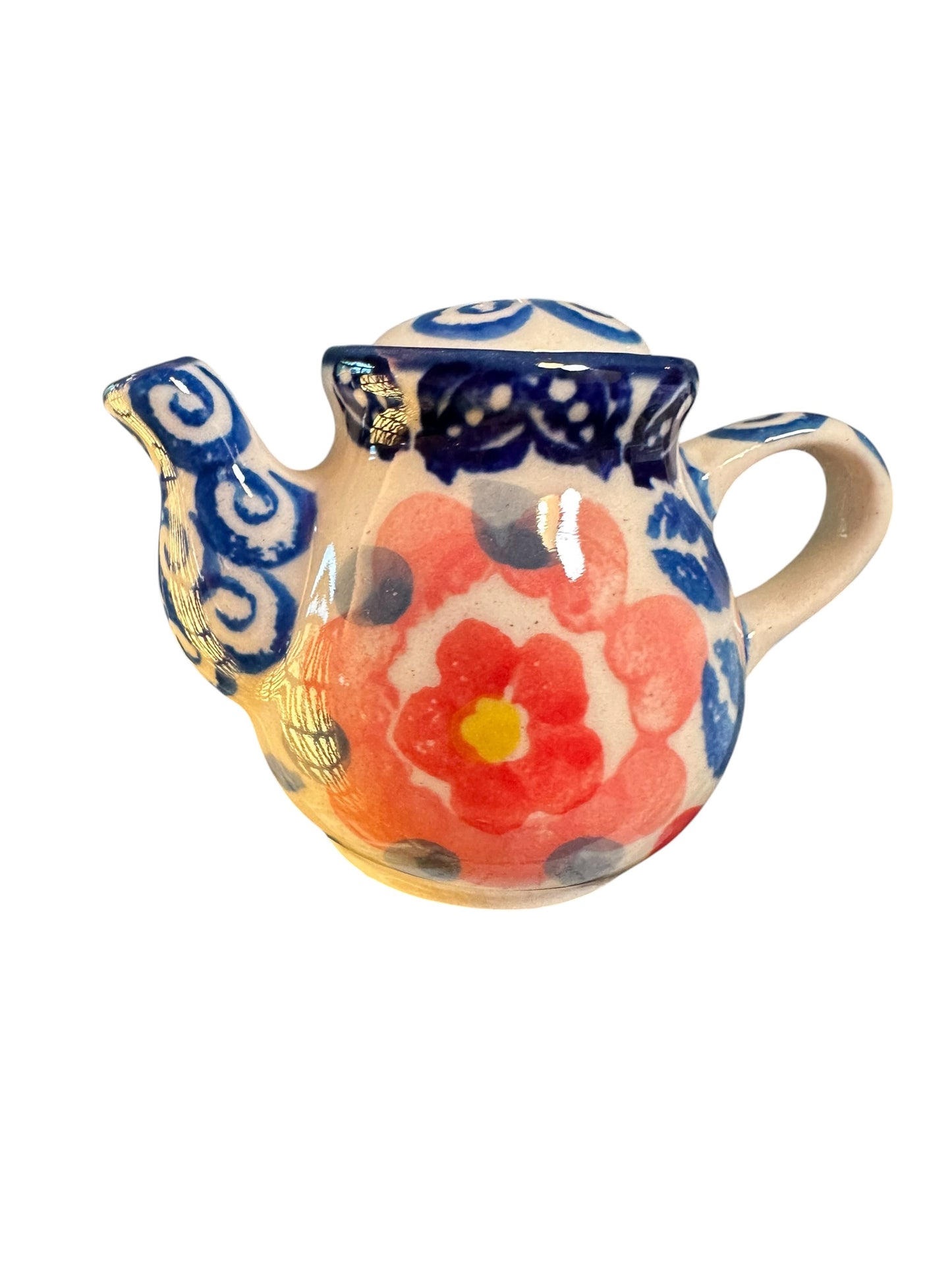 Manufaktura Calico Teapot Ornament