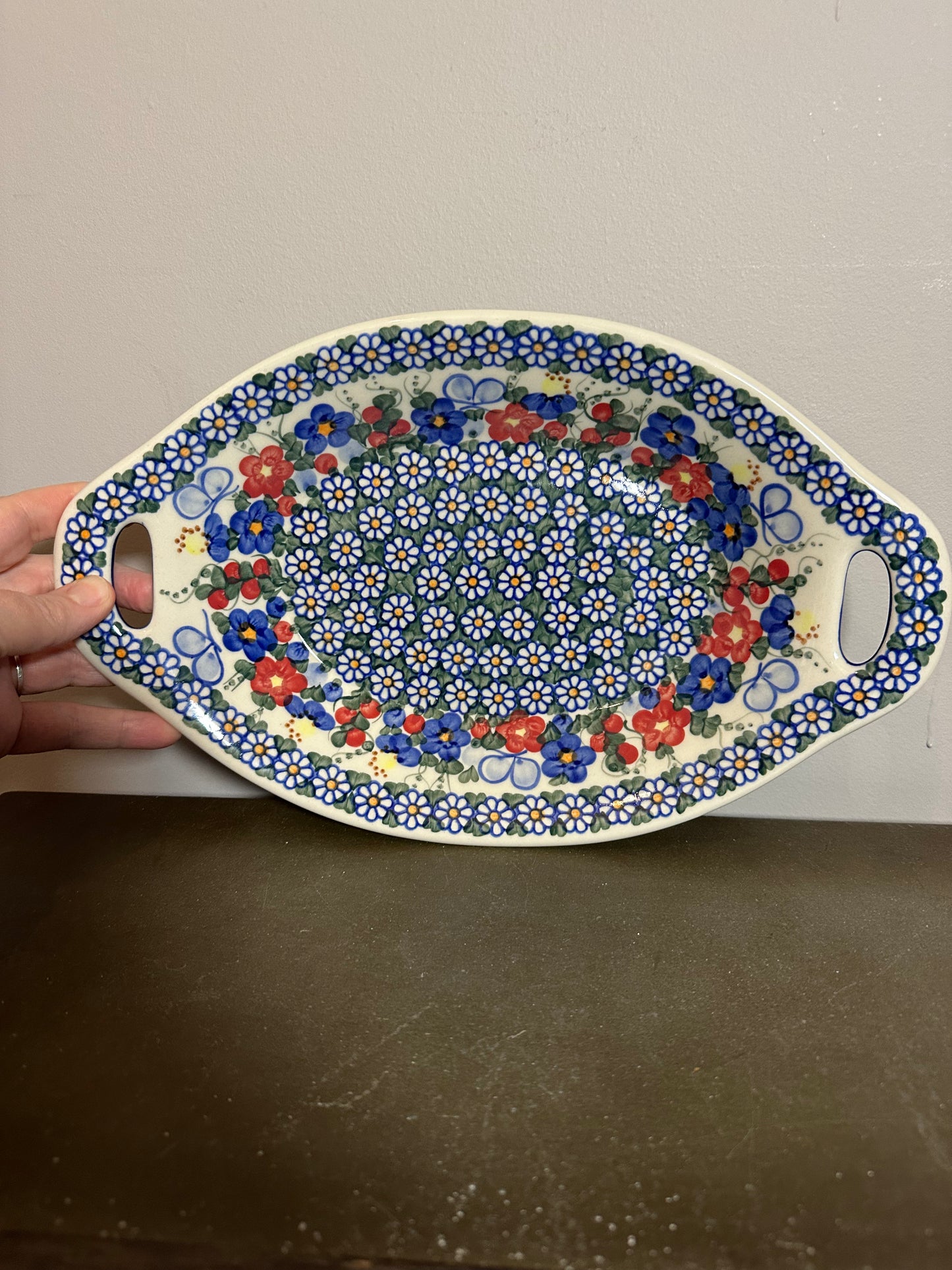Vena Unikat, Garden Butterfly Bread Tray with Handles