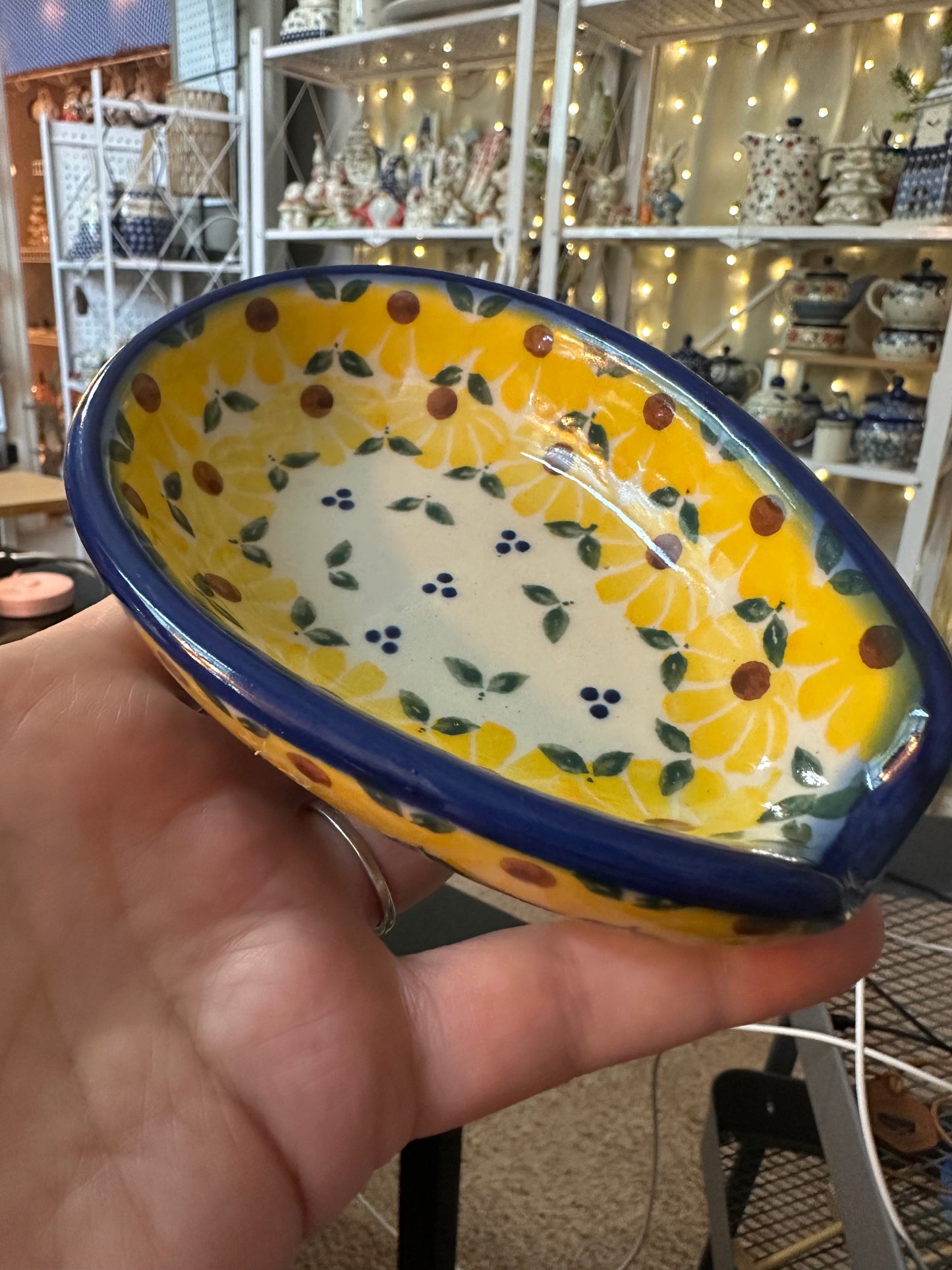 Bona, Sunset Bloom Fiesta, Spoon Rest 5"