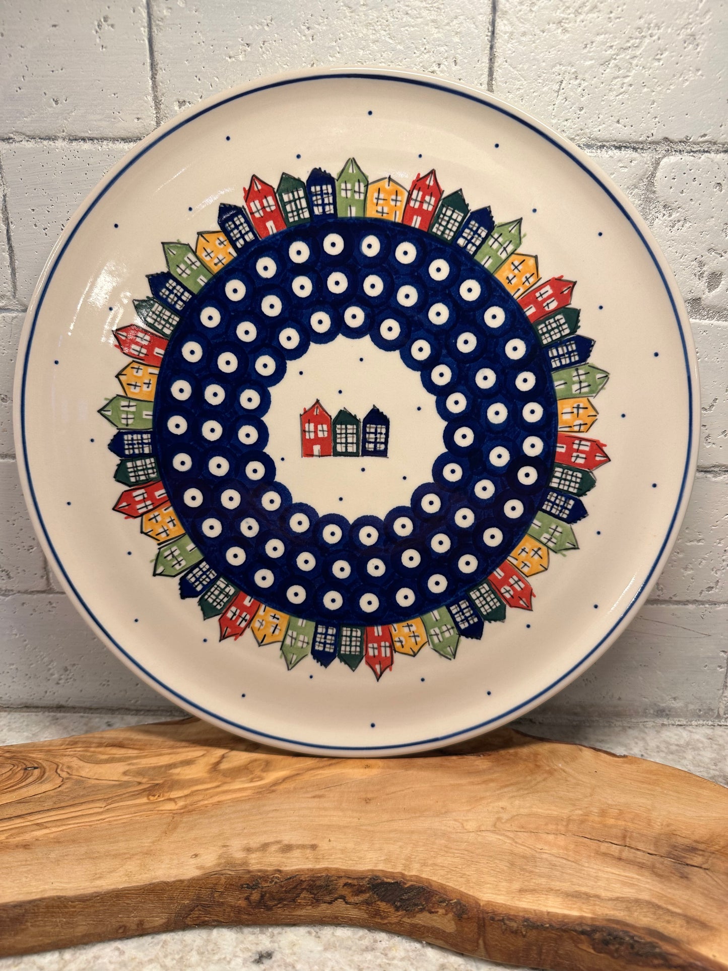 Amfora Polish Pottery, Polish Houses, Pizza Plate