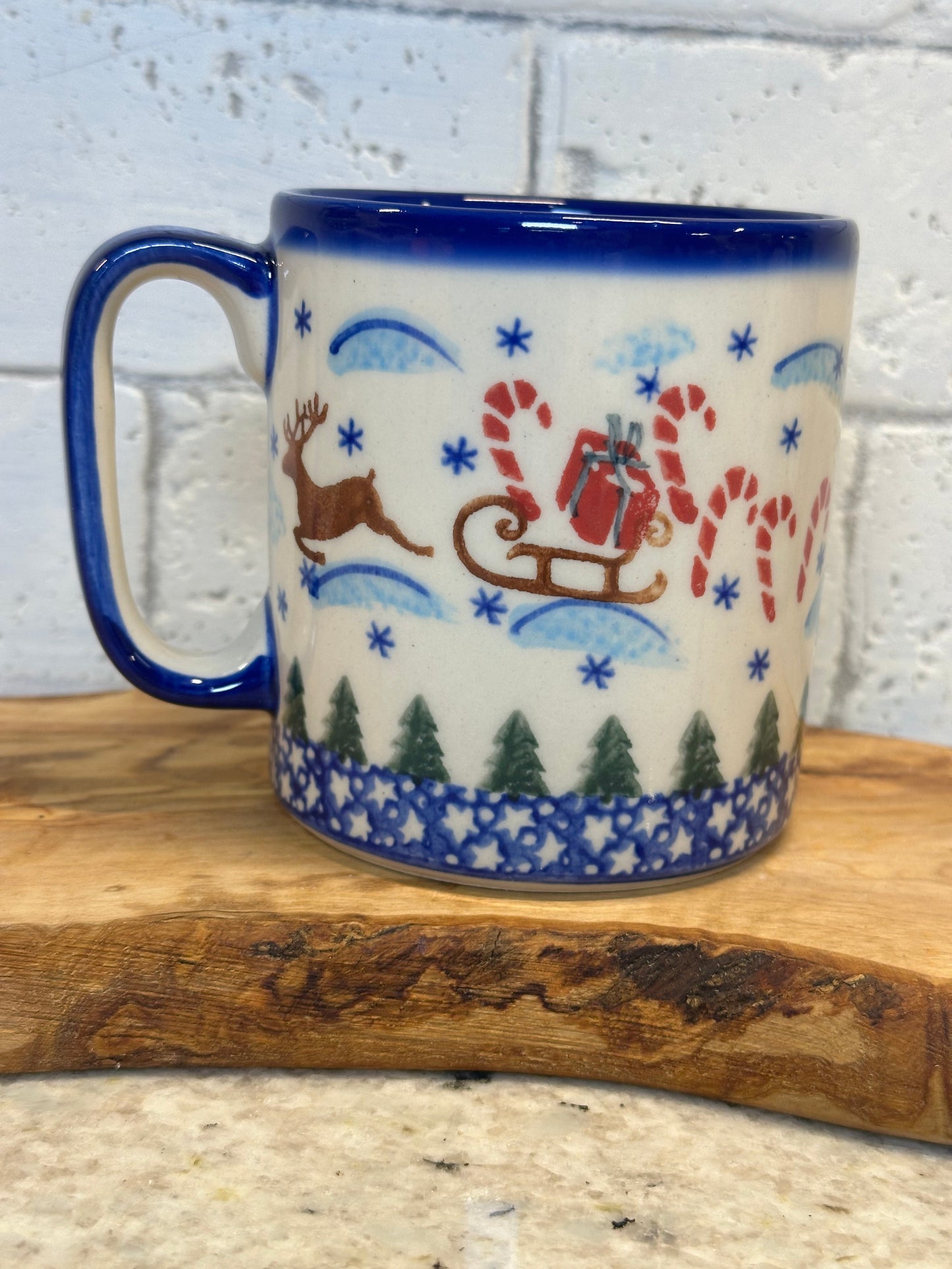 Vena, Reindeer, Sled, Packages & Candy Canes, Straight Mug