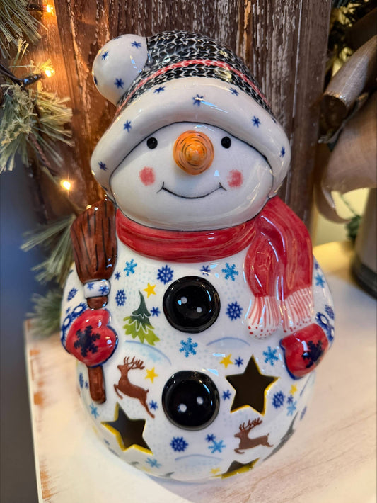 Vena Large Snowman Luminary