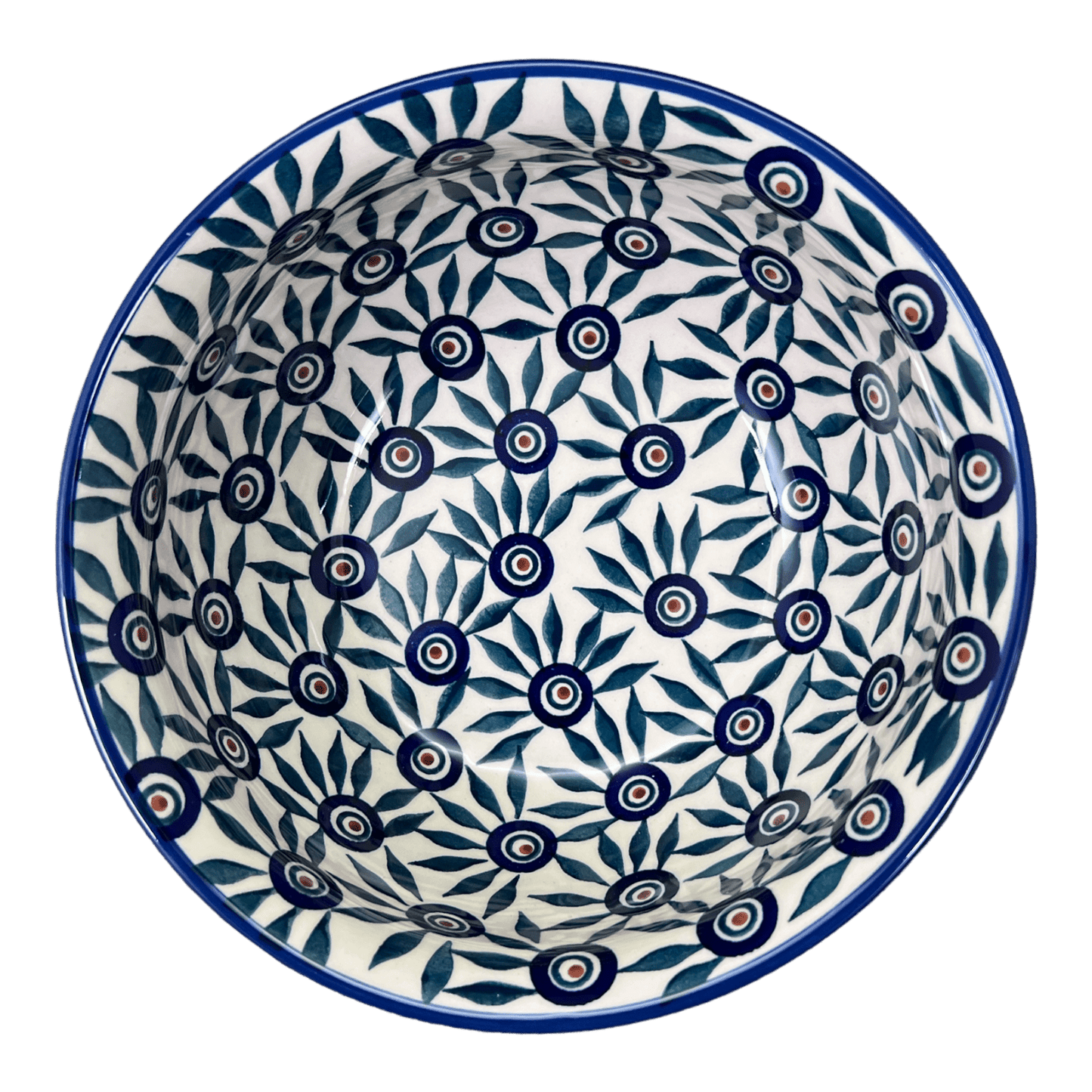Bowl, Round, 7.75" in "Peacock Parade" by Manufaktura