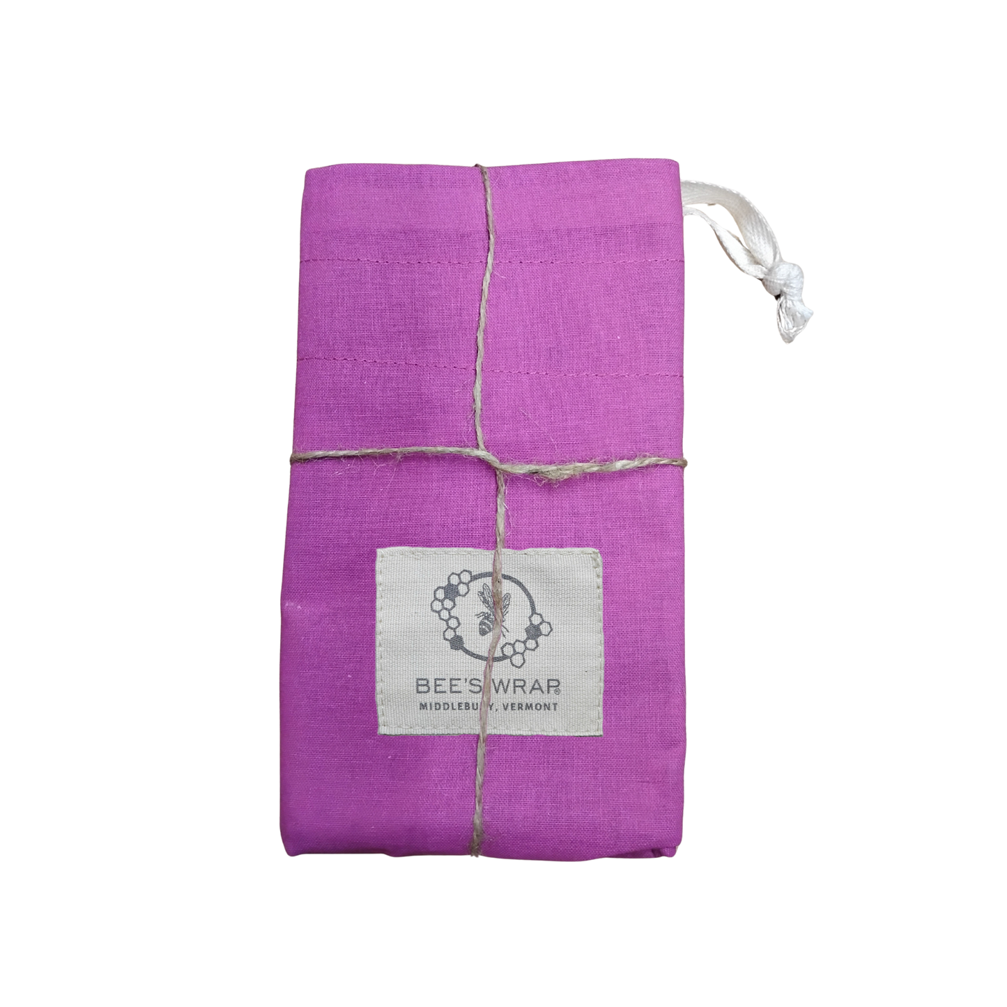 Bee's Wrap, Artisan Bread Bag - Magenta, Meadow Magic, Lined Bees Wrap