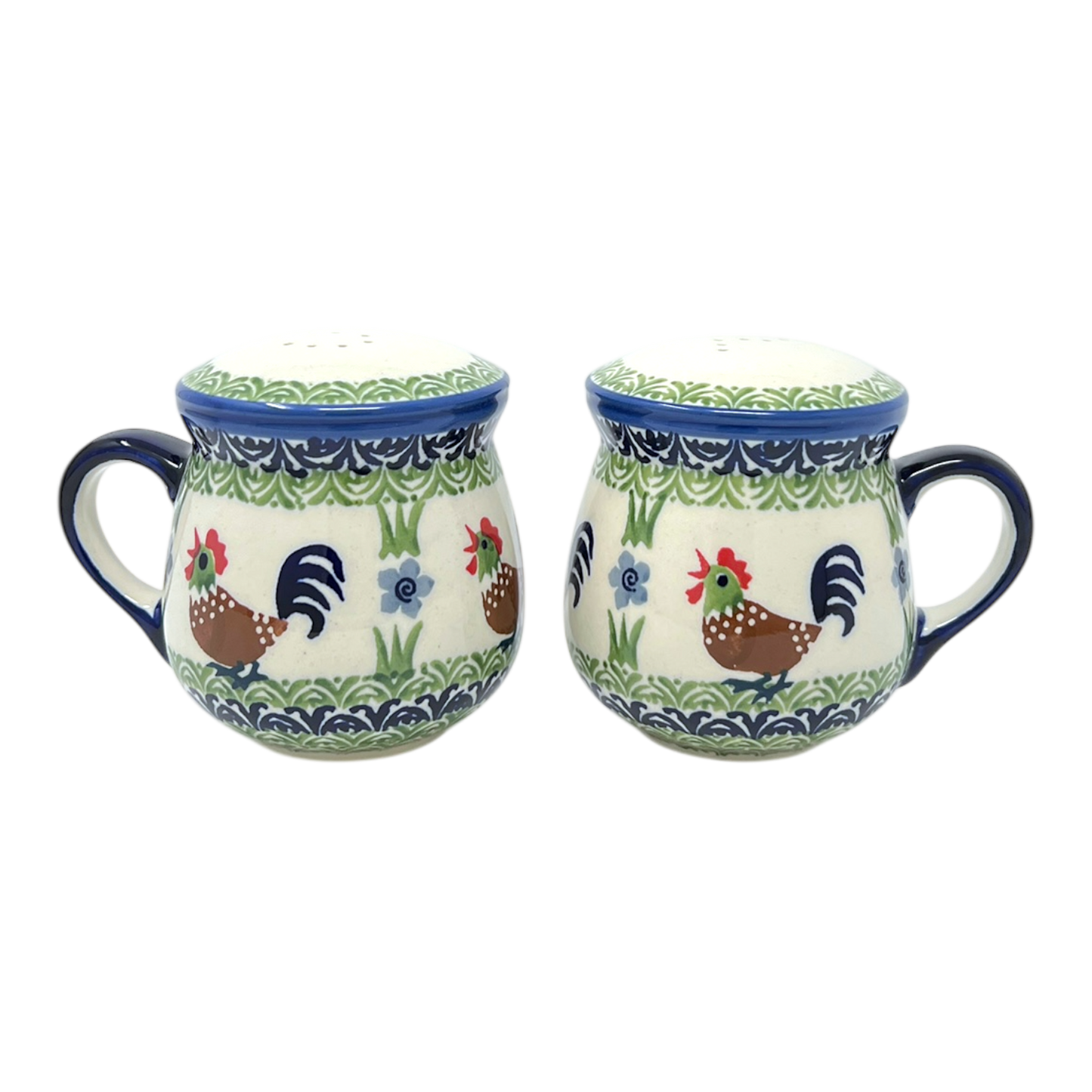 Salt & Pepper, Mug, 4" in "Chicken Dance" by Manufaktura