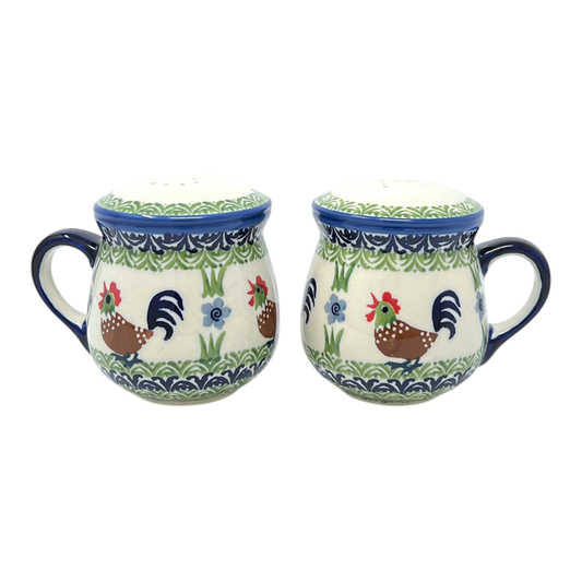 Salt & Pepper, Mug, 4" in "Chicken Dance" by Manufaktura