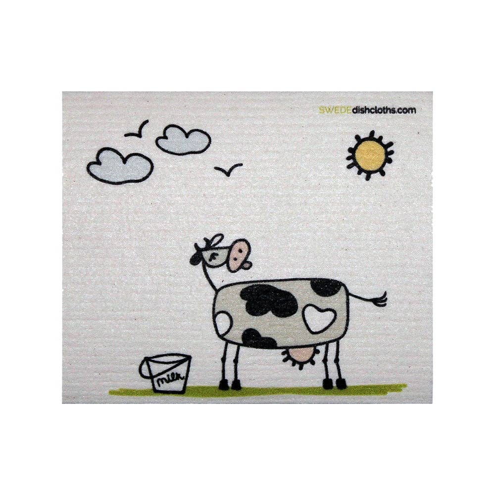 Swedish Dishcloth Fun Cow in Sun