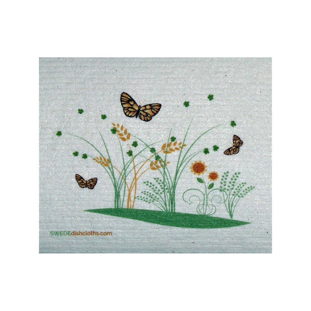 Swedish Dishcloth 3 Spring Butterflies