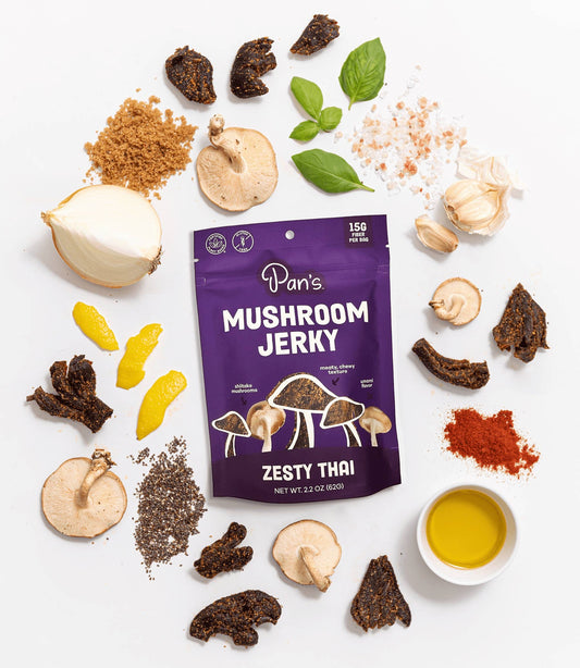 Pan's Mushroom Jerky - 2.2oz Zesty Thai